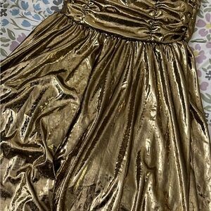 H&M Metallic Gold Dress